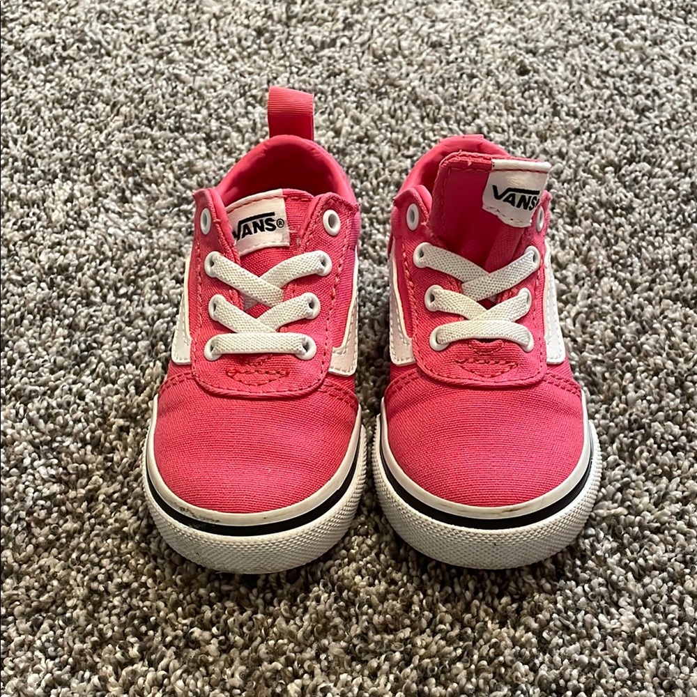 Vans Pink and White Sneakers